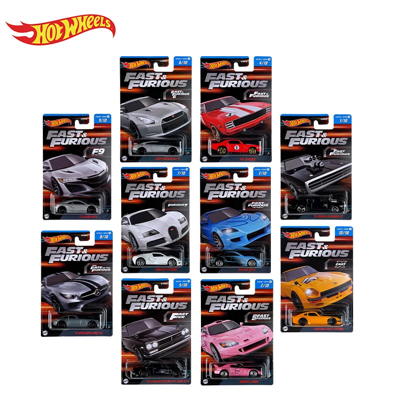 Fast And Furious Series Set Of 10 Mitsubishi Ecipse Nissan D