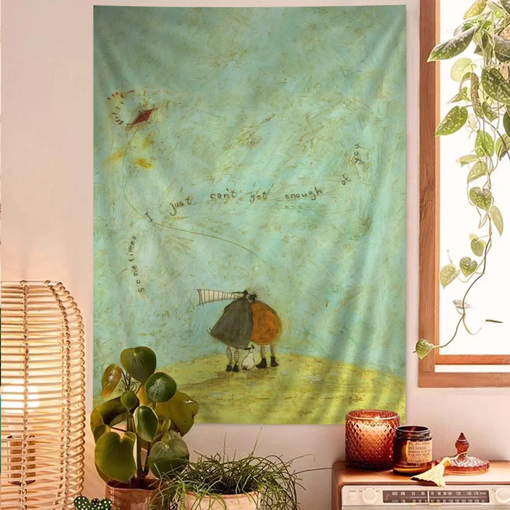 Настенный Гобелен Sam Toft с абстрактным ландшафтом искусство научная фантастика