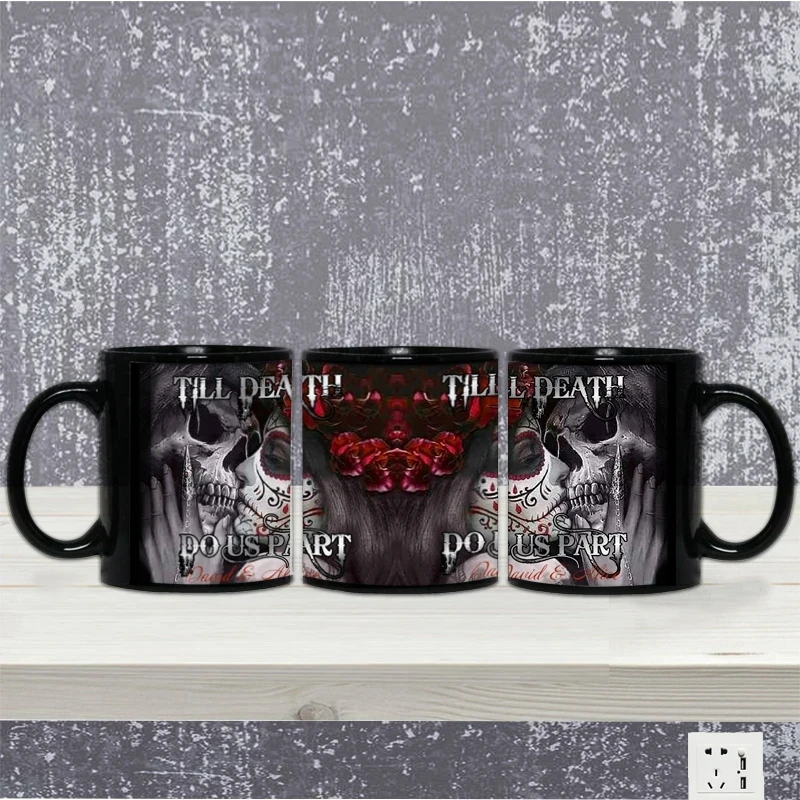 

New Design Forever Love Till Death Zombie Coffee Mugs Black Tea Milk Cup Beer Mug Surprised Gift For Girl Boy Friends