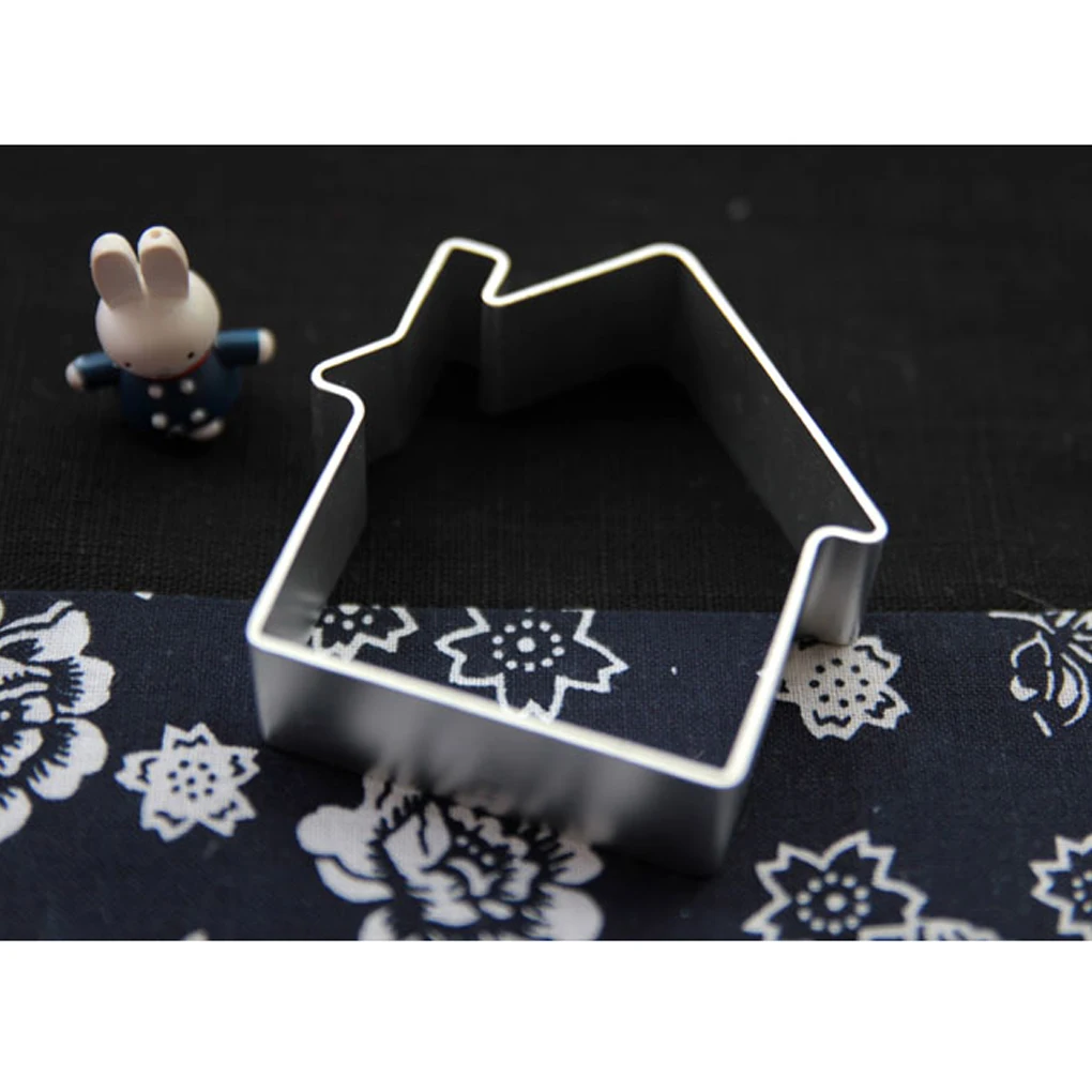 

Hot House Shapes Biscuit Cake Steel Cutter Baking Mold Tool Aluminium 1PCS