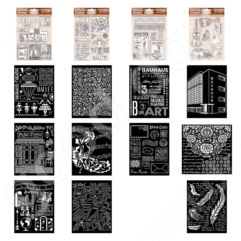 

New Various Items Cutting Dies Stamps Stencil Scrapbook Diary Decoration Stencil Embossing Template Diy Greeting Card Handmade