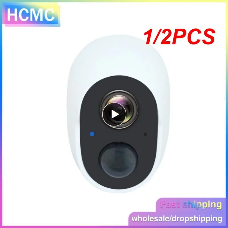1/2PCS Outdoor Wifi CCTV Camera 1080P Low Power Rechargeable Battery Cam PIR Motion Detect Wireless Security IP Survilliance