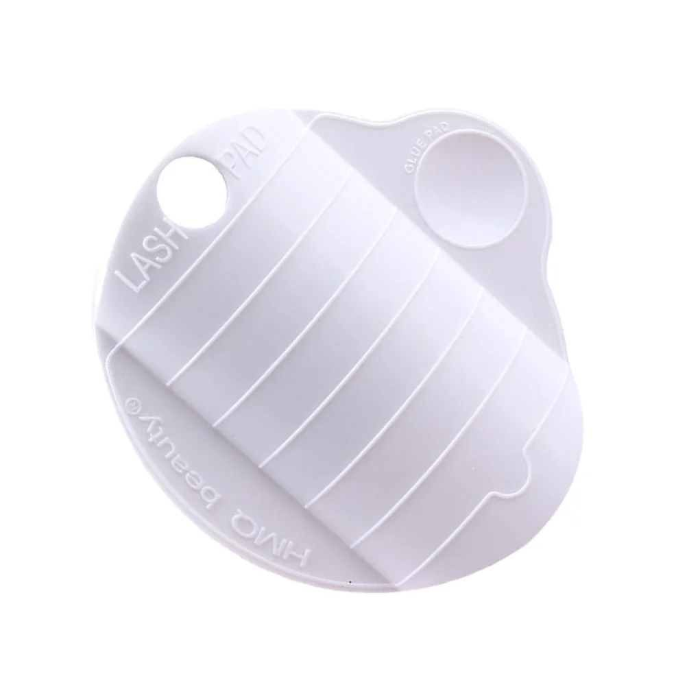 

1Set Eyelash Display Tray Strap-on Lash Pad Salon Eyelash Grafting Plate White