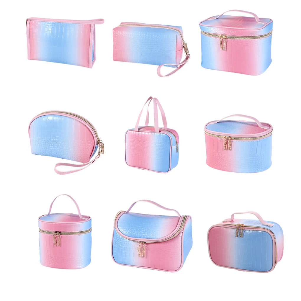 

2/3 PU Fashionable Handbag Exquisite Workmanship Multifunctional Large Capacity Stylish Cosmetic Bag High17 15 6 13CM