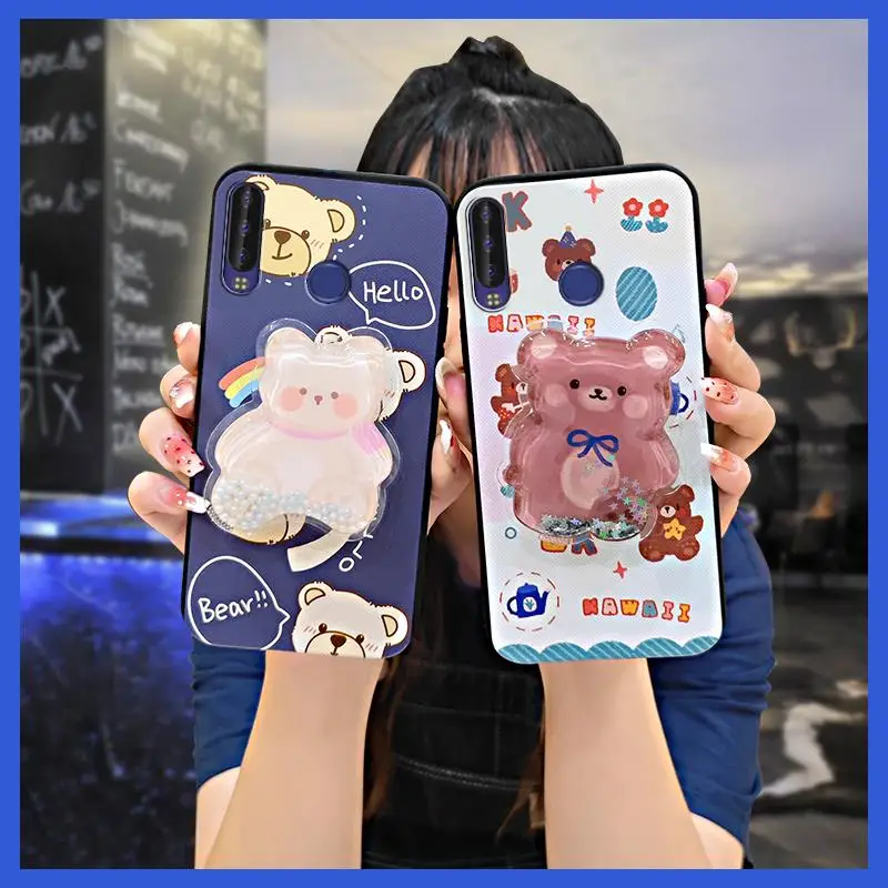 Блестящая задняя стойка для телефона из ТПУ для Tecno LB8/Pouvoir3 Plus, грязеотталкивающая подставка для телефона