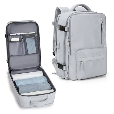 Buylor женский багажный рюкзак 15 дюймов водонепроницаемый стильный повседневный рюкзак сумки USB зарядка порт рюкзак большая короткая дорожная сумка для путешествий