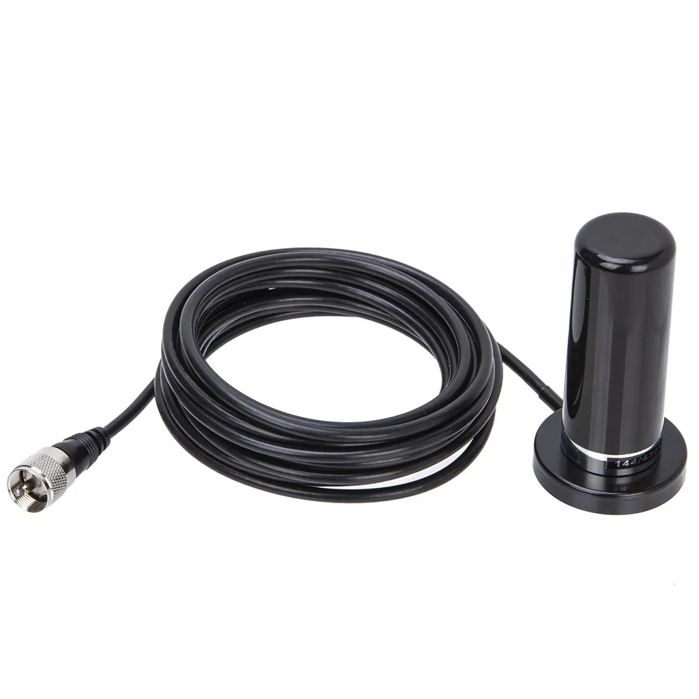 High-quality Mini Dual Section Car Walkie Talkie Antenna UHF/VHF PL259 Radio Antenna RG58 With Magnetic Mounting Base
