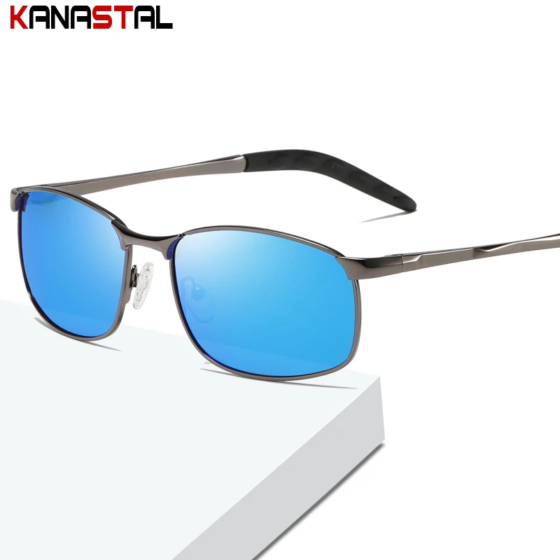 

Men Polarized Sunglasses Women Sun Glasses Metal Square Eyeglasses Frames UV400 Outdoors Driving Fishing Sahde Eyewear Trend