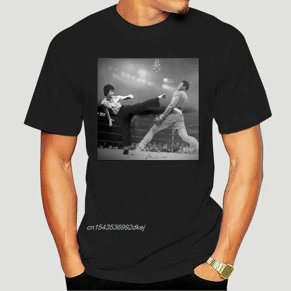 

Summer 2019 Bruce Lee VS Muhammad Ali Martial Artist Master Boxinger Legend T Shirt LBGT 0005D