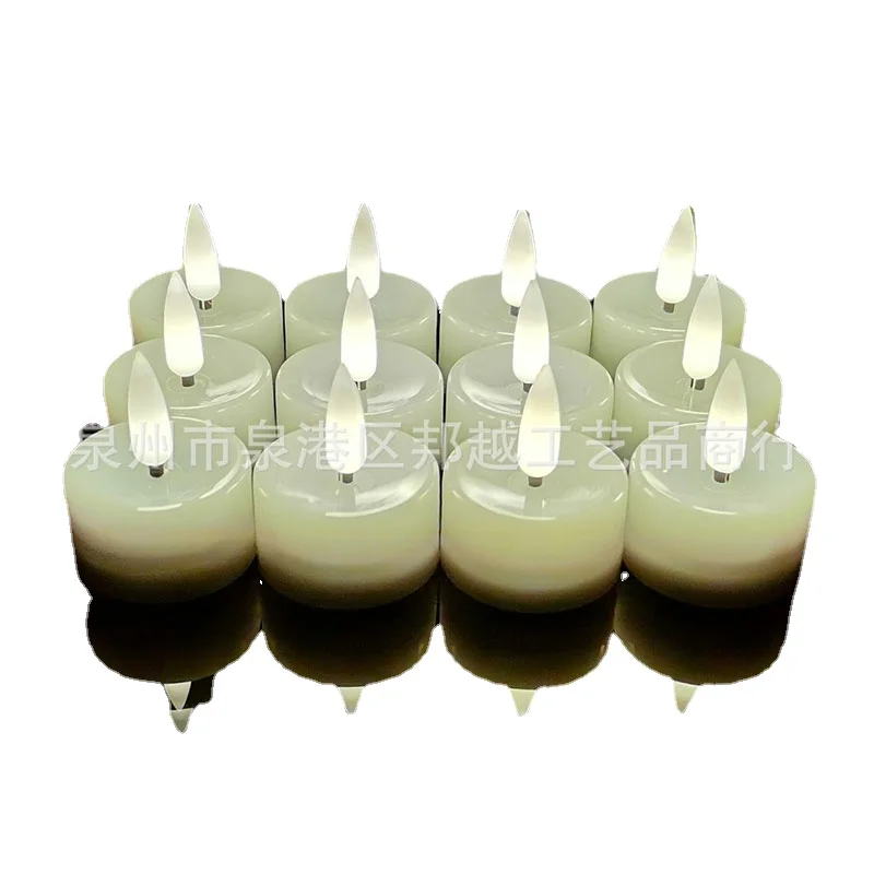 

White Christmas Cute Candle Electric Led Witchless Ritual Candles Nordic Designer Luz De Vela Candles Home Decoration 50LZ