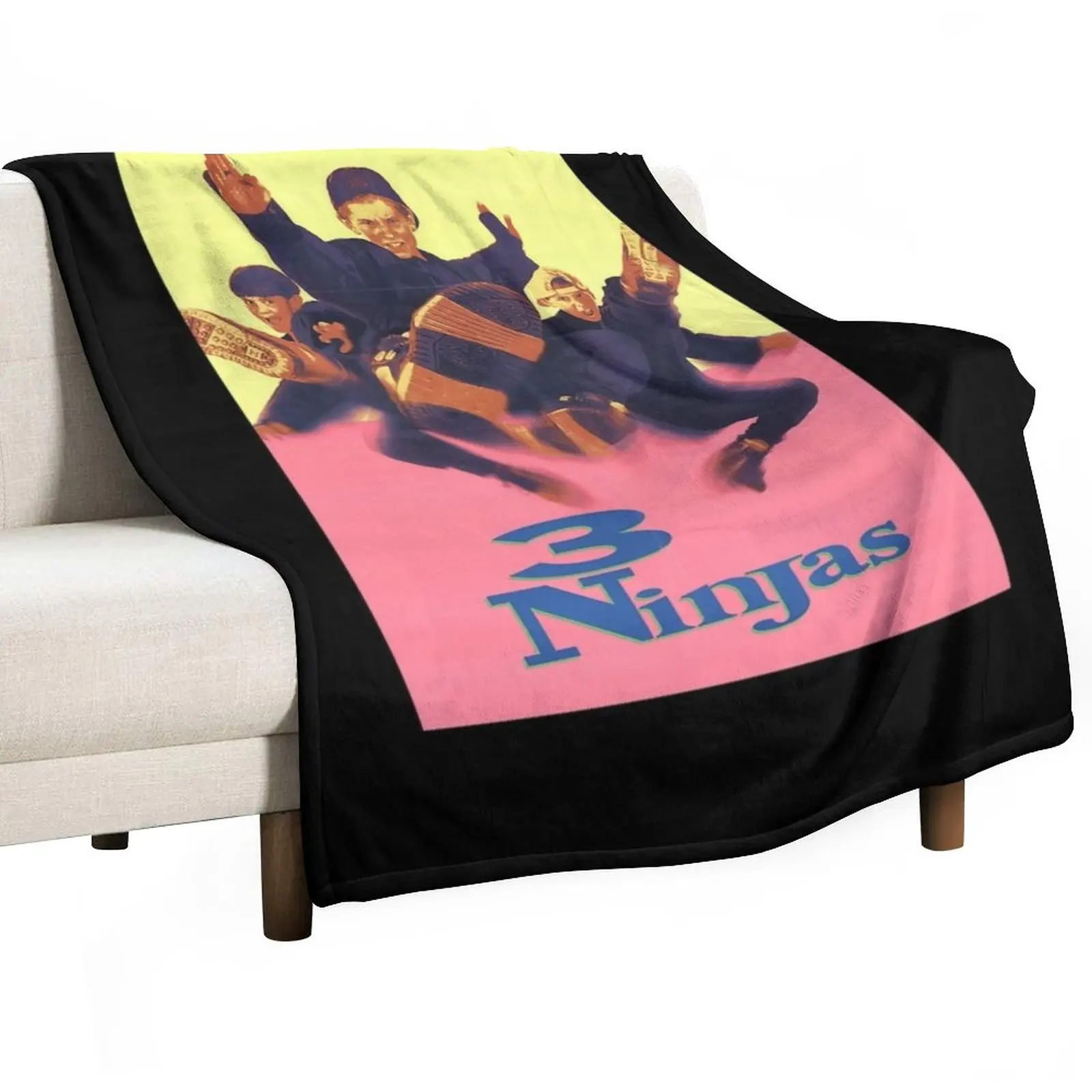 

3 Ninjas Throw Blanket Thin Blankets Bed Fashionable Blanket Blankets For Bed Personalized Gift