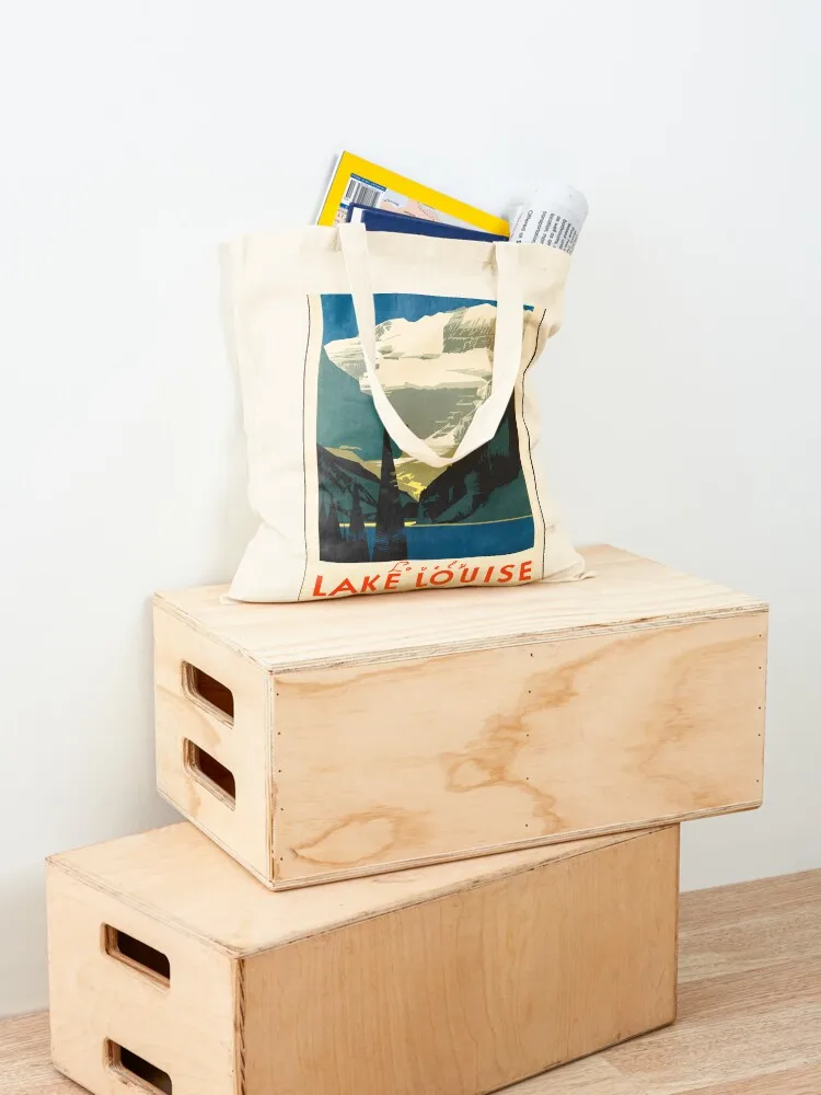 Винтажный постер для путешествий: Сумка-тоут Lake Louise сумки-тоуты Мужская тканевая