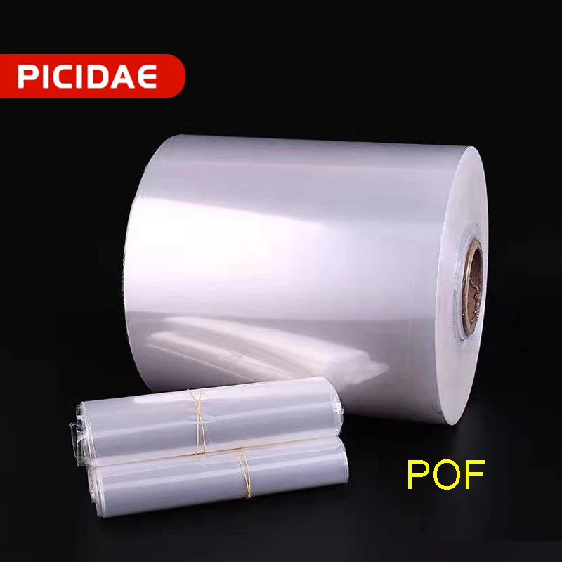 Heat Shrinkable Film POF Environmental Protection Transparent Reel Shrink Heat Seal Packaging Bag Stationery Daily Necessities