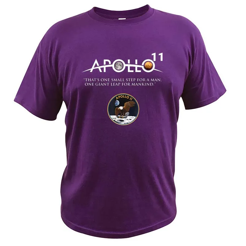 Футболка Apollo 11 Mission мужская с текстом Наука и Вселенная |