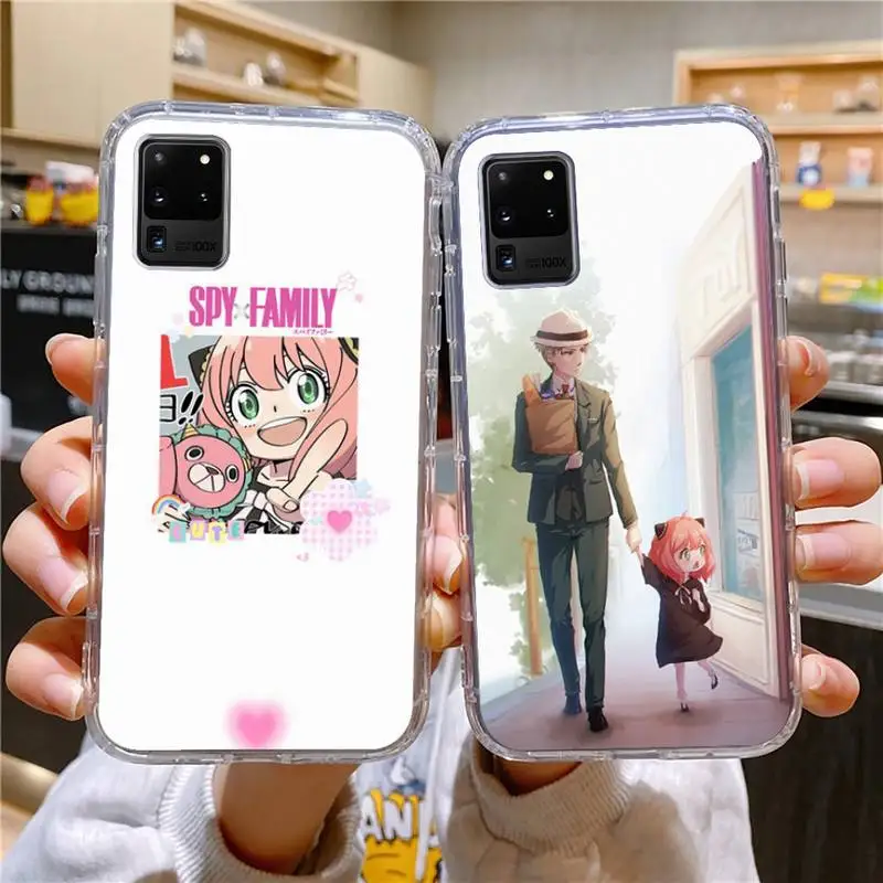 

SPY×FAMILY Phone Case For Samsung Galaxy S10 S10e S8 S9 Plus S7 A70 Edge Note10 Transparent Cove