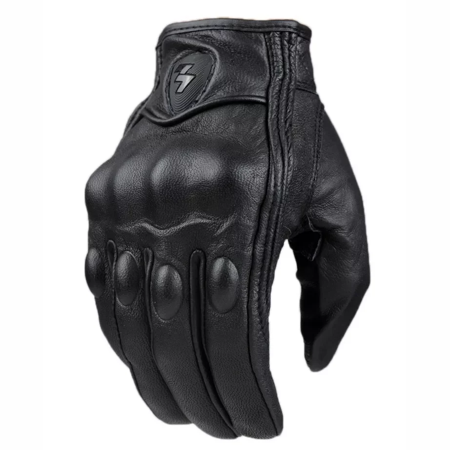 

Retro Genuine Leather Motorcycle Gloves Ventilate Soft MBX/MTB/ATV Glove Motocross Extreme Sport Equipment bike