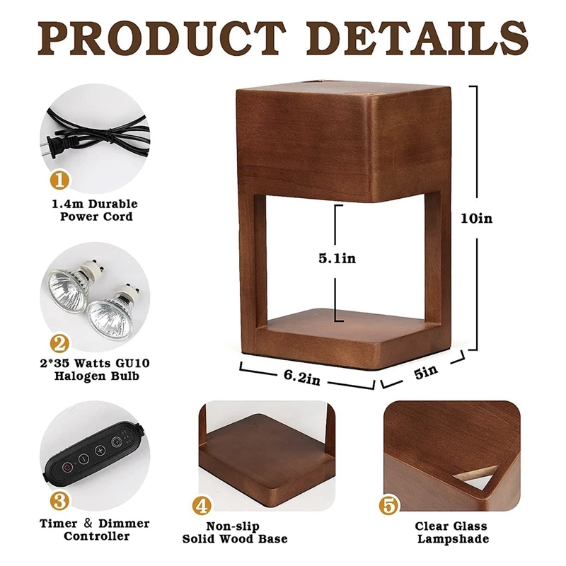 Диммируемая лампа для банок свечей с таймером подарки на день рождения женщин и