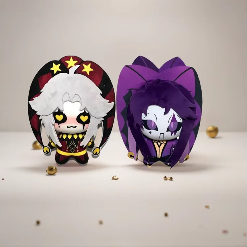 Фото Плюшевая кукла-подвеска Game Freak Circus Jester 10 см, забавная кукла-клоун с сердечками, мягкая игрушка для фанатов, коллекционный подарок на праздник №1