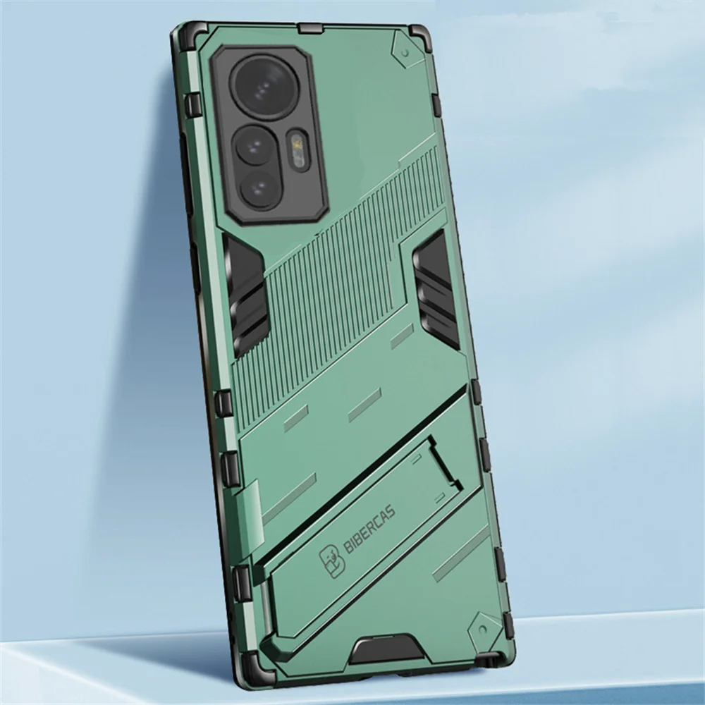 

For Xiaomi 12T Pro Case Luxury Shockproof Armor Case For Xiaomi 12T / Mi 12T Pro /Slim Stand Holder Phone Back Coque Funda