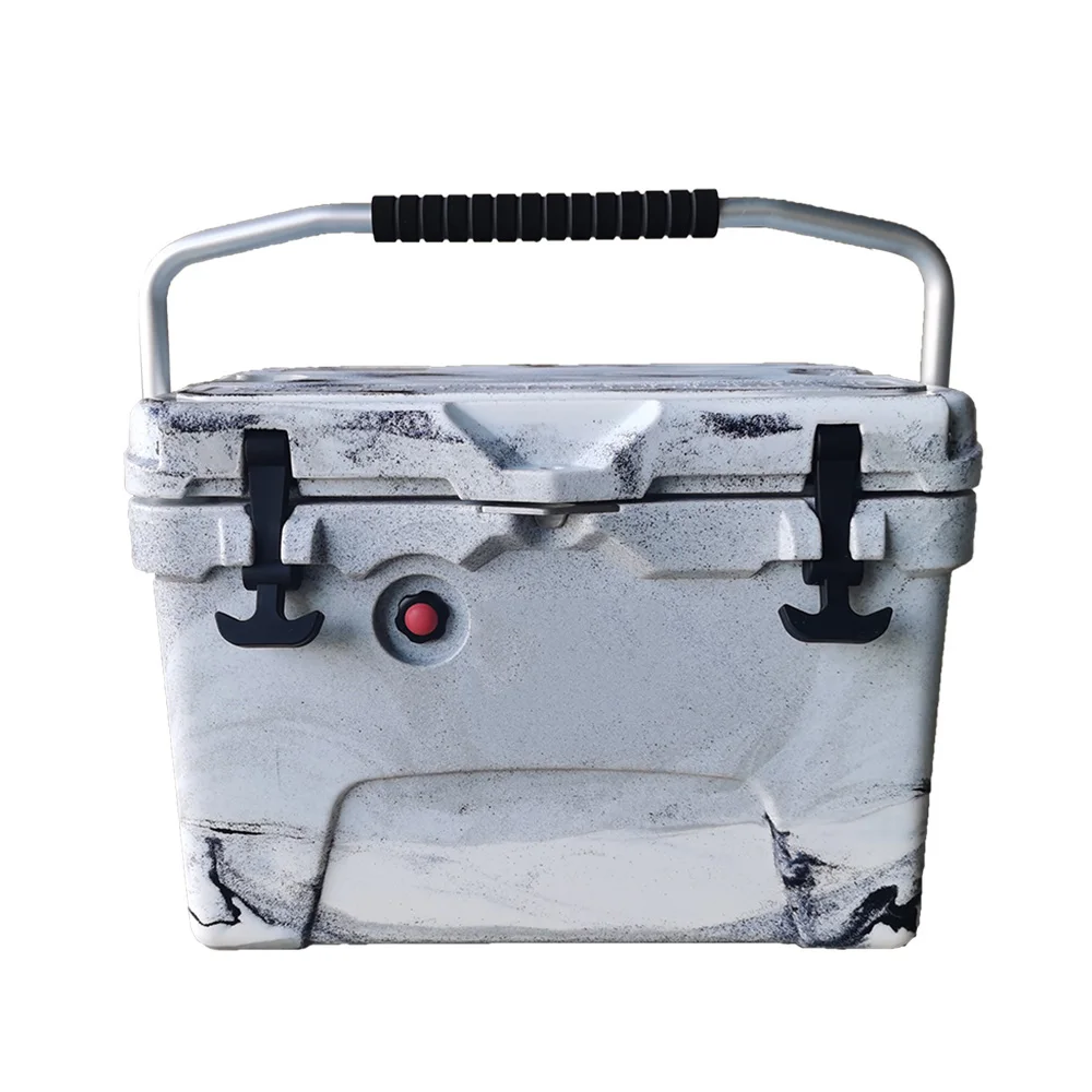 

Portable Insulated Cooler Box 20QT Outdoor Camping Picnic Ice Box Frozen Waterproof Cold 3-4 Days Seafoam Food Desert Color