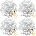 6 шт., ажурные коврики для стола, коврики из ПВХ для кухни, обеденного стола, Свадебный декор, термостойкие коврики для кофе, набор подставок