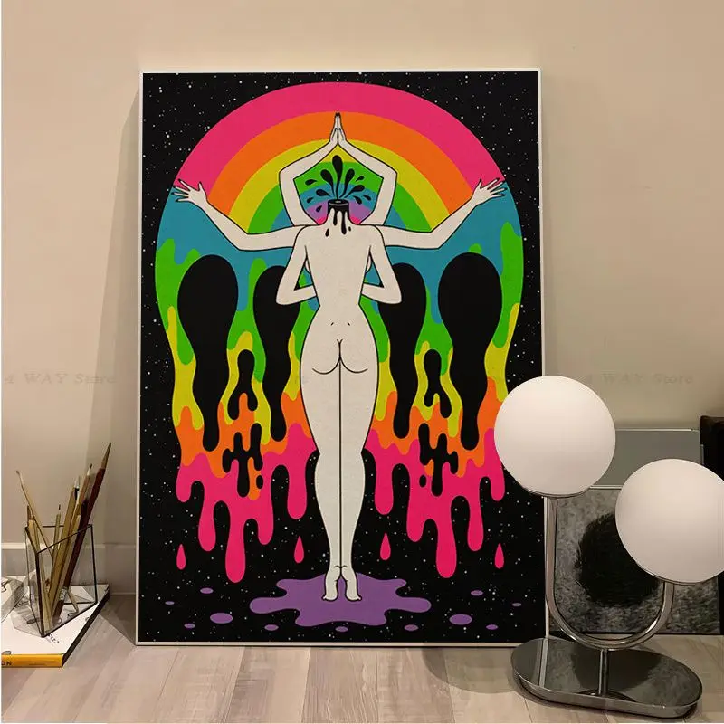 Красочная искусство Постер сделай сам винтажный Декор для комнаты бара кафе