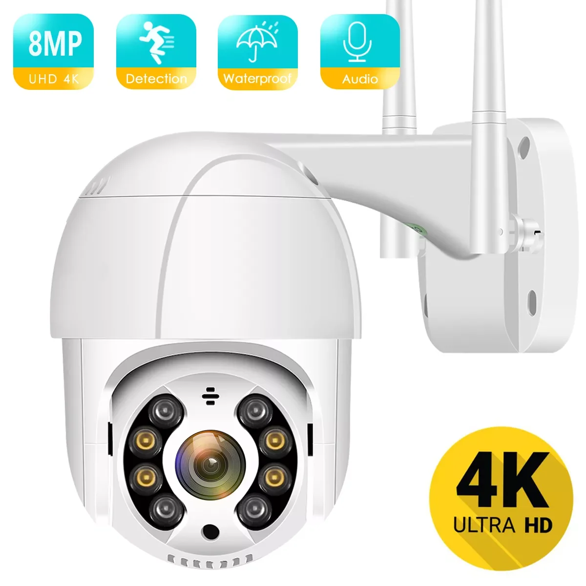 

NEW2023 BESDER 4K 8MP 5MP Ultra HD PTZ IP Camera AI Human Detection Waterproof WiFi Security Camera Auto Tracking P2P Video Surv