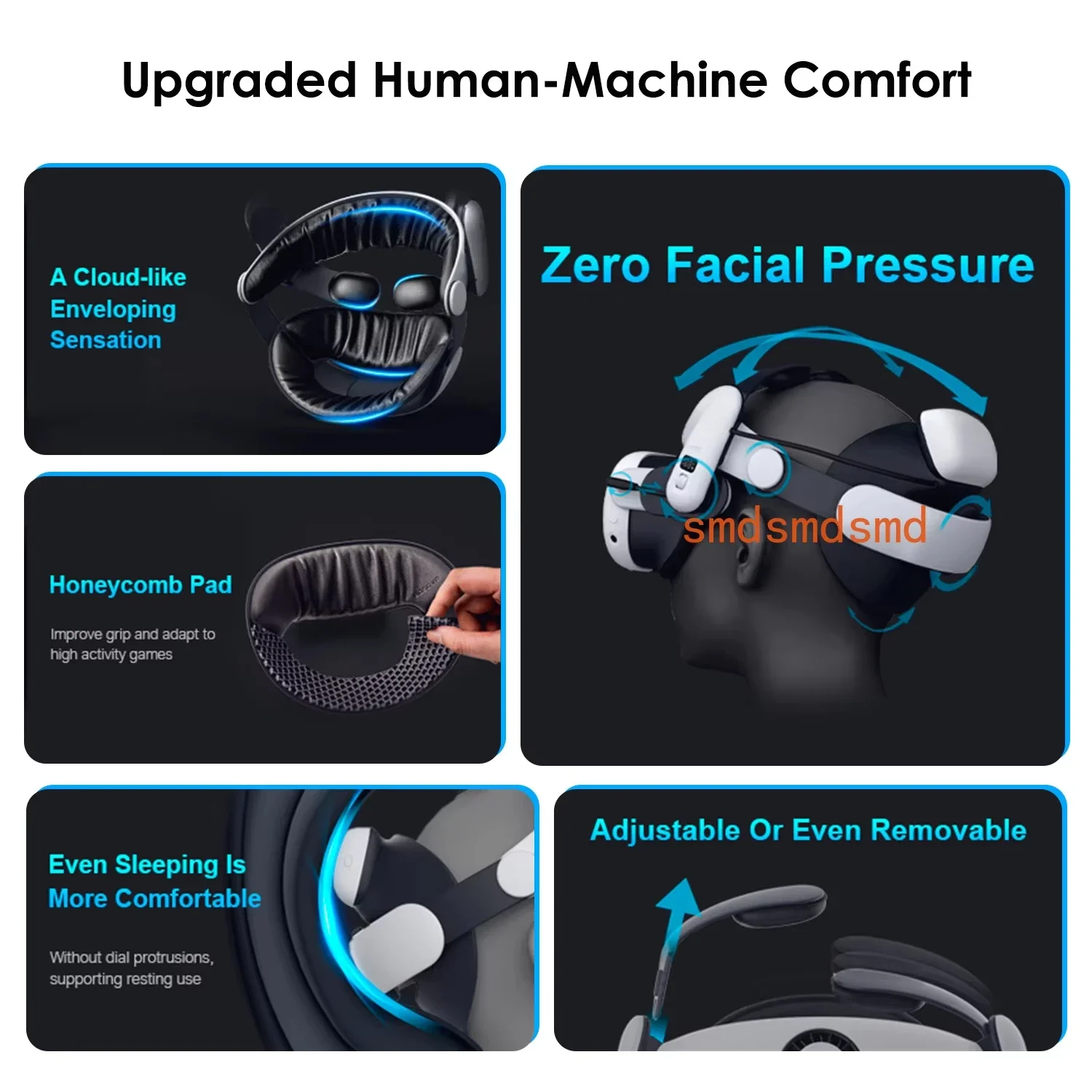 НОВИНКА 2025: VR-аксессуары BOVR S3 Pro Super Strap, совместимые с Meta Quest 3S, с охлаждением головы и сменным аккумулятором (art.: 3920da5d801eb) - 3920da5d801eb