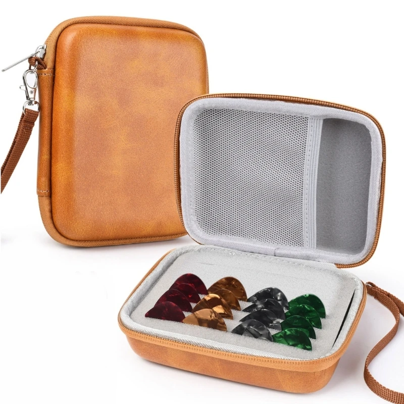 

Guitar Pick Holder ,Guitar Plectrums Bag with 15 Picks Pick Organizer
