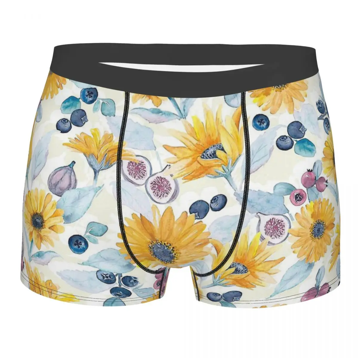 

Autumn Abundance Sunflowers Sun Flowers Underpants Breathable Panties Shorts Boxer Briefs Men's Underwear Sexy