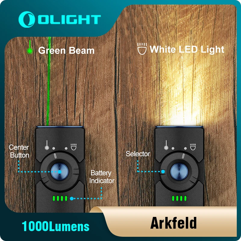 Светодиодный фонарик Olight Arkfeld 1000 люмен многофункциональный EDC магнитная