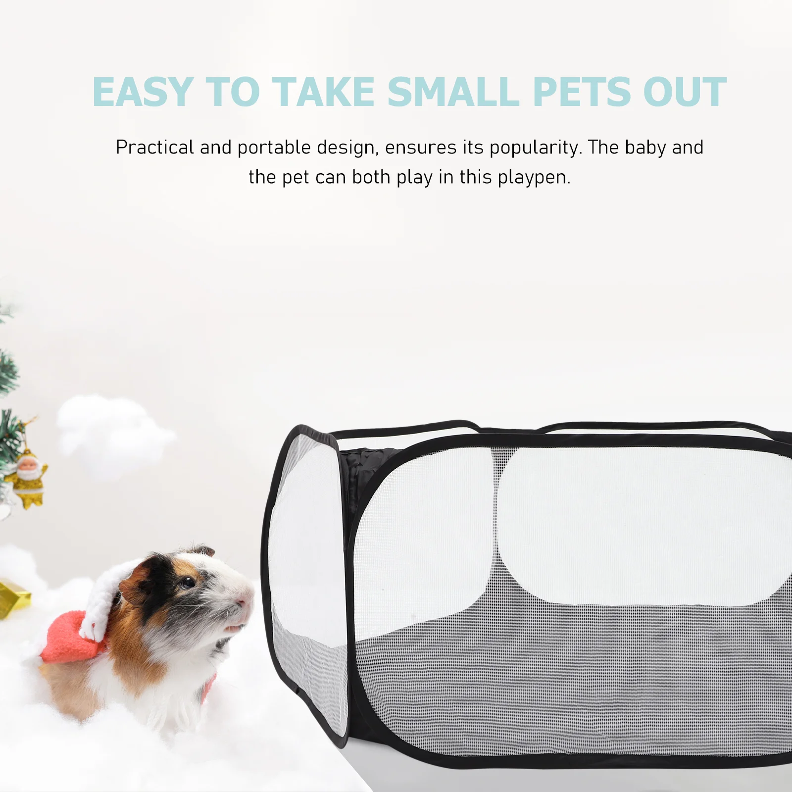 

Playpen Pet Foldablebaby Small Animals Cats Dogs Hexagonal Fence Breathable Home Supply