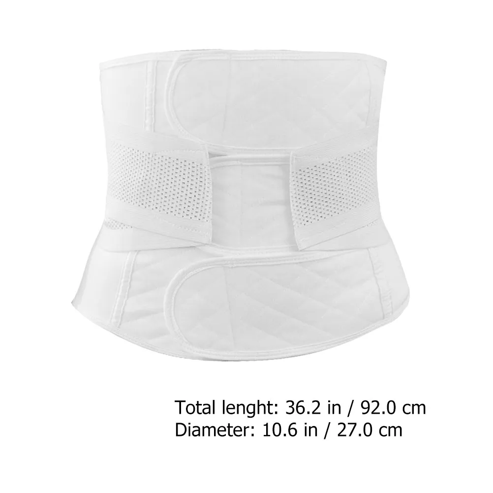 Фото Послеродовой бандаж с высокой талией из хлопка для естественных родов и восстановления после кесарева сечения, регулируемый утягивающий пояс-корректор для живота №2
