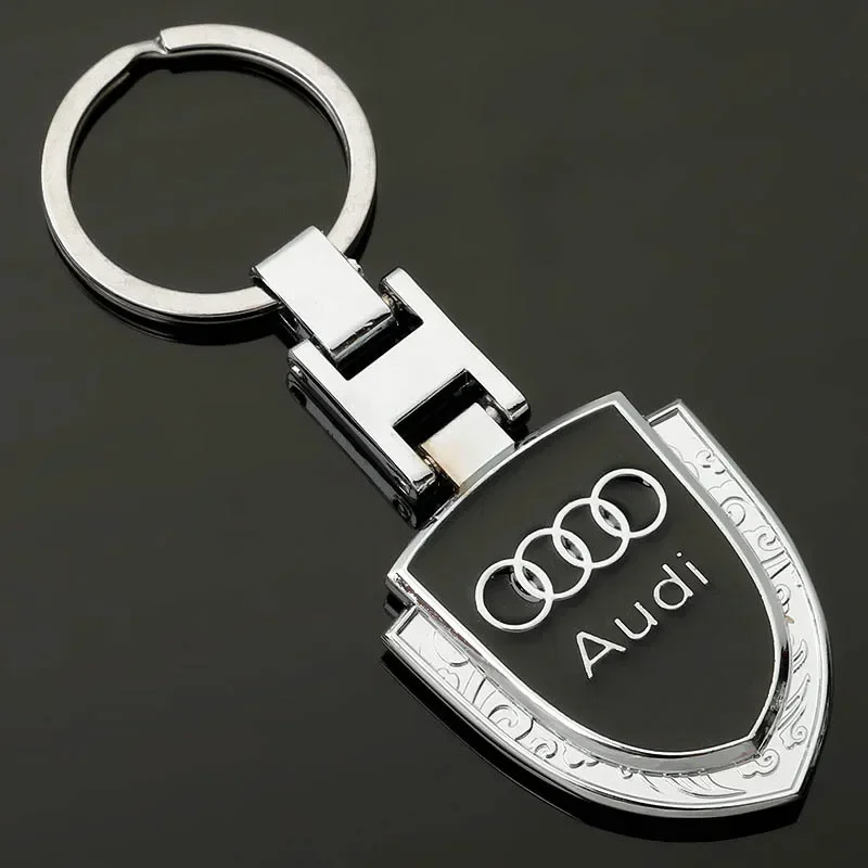 Для Audi Sline A3 A4 A5 A6 A6L A7 A8 S3 S4 S5 S6 S8 Q3 Q5 Q7 RS3 RS4 RS5 TT R8 Металлический автомобильный брелок