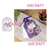 jmcraft 2022 new flower label tag metal cutting dies diy scrapbook handmade paper craft metal steel template dies