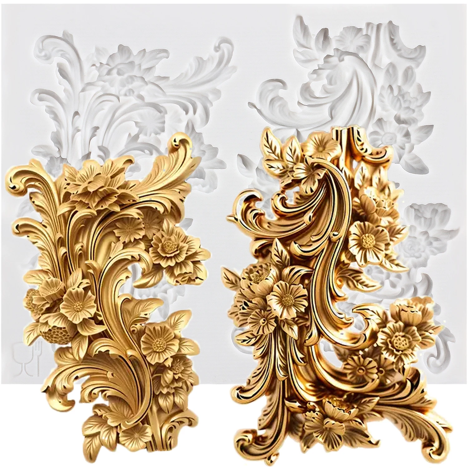 

Силиконовые формы для торта Mujiang, барокко