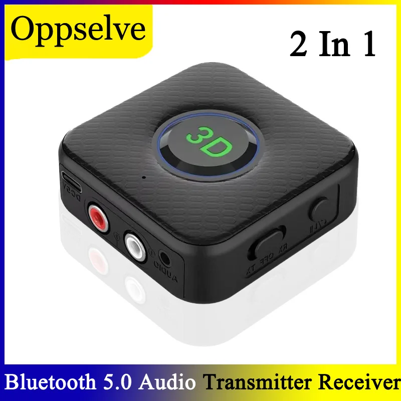 

Беспроводной Bluetooth 5,0 аудио передатчик приемник Type-C RCA 3,5 мм разъем AUX Громкая связь 3D стерео музыкальный адаптер для автомобиля ПК ТВ