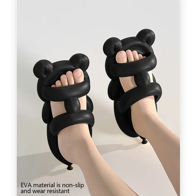 Women's Soft Sole Cloud Slippers 2023 Summer Beach Flip Flops Thick Platform Slipper Women Korean Eva Slides For Home Sandals