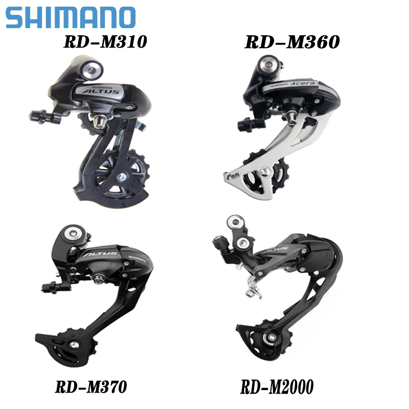 

Shimano ALTUS RD-M2000/M370 9 Speed Bike Rear Derailleur Bicycle M310/M360 7 8 Speed MTB Mountain Bike Rear Derailleur Original