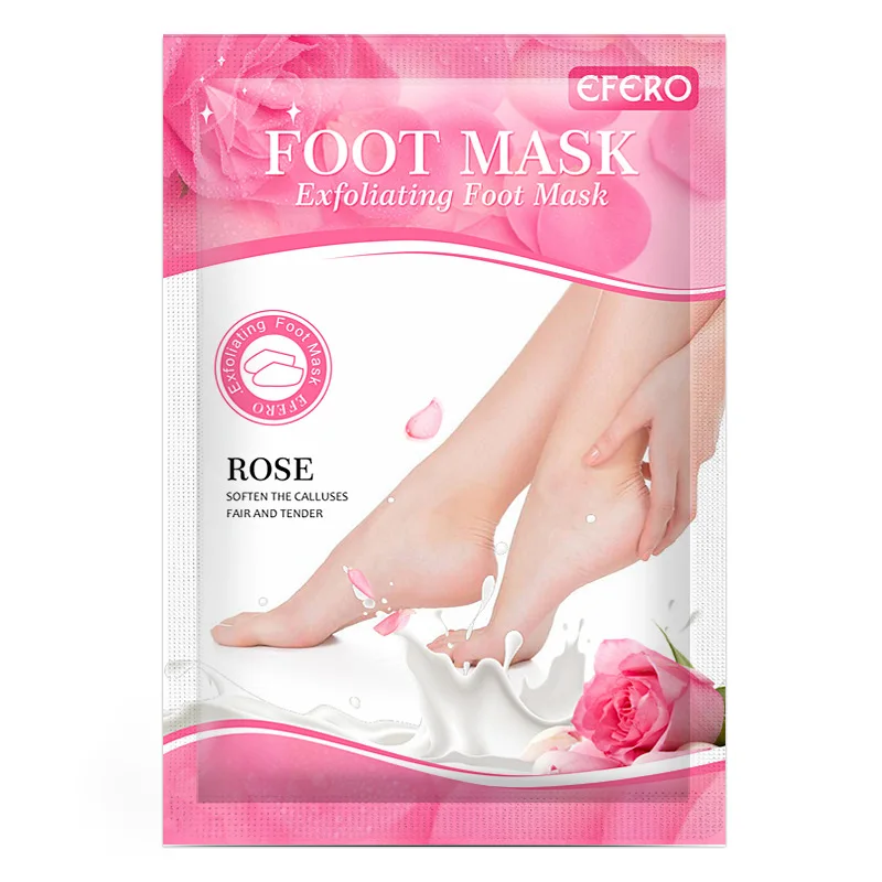 

Dropshipping 2Pcs=1Pair Peach Peeling Foot Mask Feet Mask Exfoliating Socks Pedicure Anti Crack Heel Remove Skin