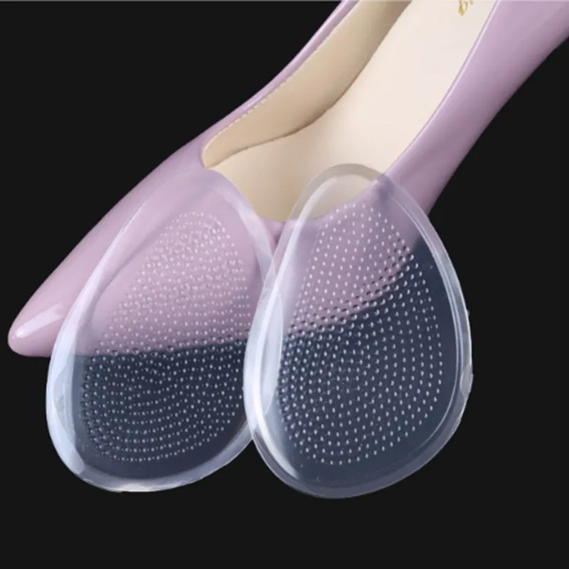 Women Forefoot Pad High Heel Shoe Insole Female Half Pad Reduces Friction Pain Silicone Forefoot Pad Anti-skid Foot Care Pads