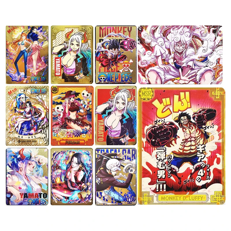 Аниме ONE PIECE Nico Robin Monkey D Luffy Nami коллекционная карточка Perona детские игрушки