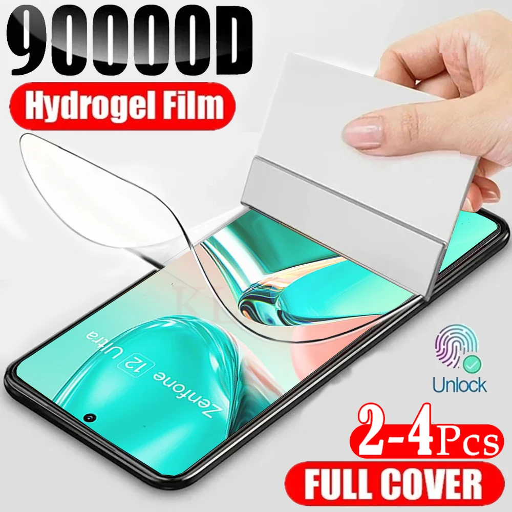 2-4 шт. силиконовая гидрогелевая мягкая пленка с полным покрытием для Zenfone 12 Ultra 11 10