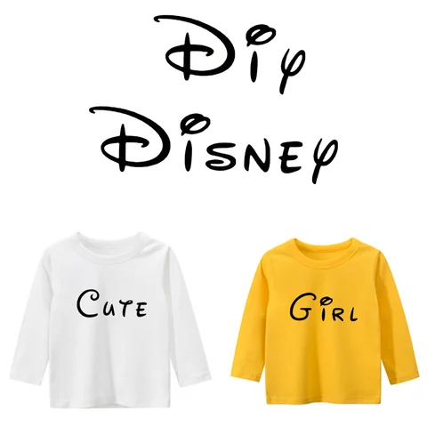 Термонаклейки Disney 26 букв черные