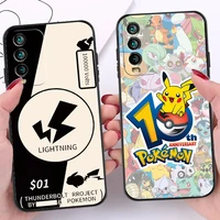 pokemon pikachu bandai phone cases for xiaomi redmi 10 note 10 10 pro 10s redmi note 10 5g cases soft tpu carcasa coque