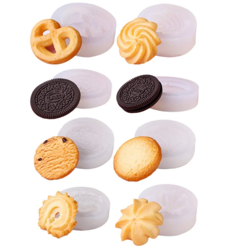 

Cookie Mold Silicone Oreo Baking Accessories Biscuit Mousse Cake Decorating Creative Soap Candle Mould Fondant Pastry Tools