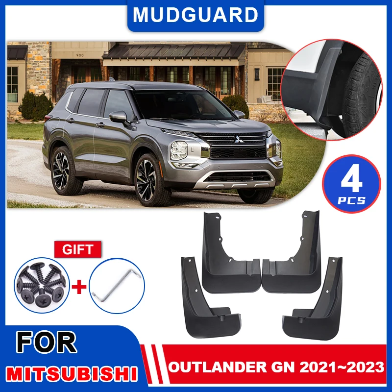 

For Mitsubishi Outlander GN 2021 2022 2023 Mudguards Mudflaps Fender Flap Splash Guards Mud Auto Parts Wheel Cover Accessories
