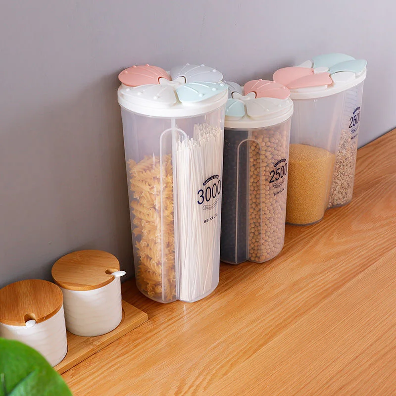 

Kitchen Storage Box Food Storage Box Kitchen Supplies Grain Storage Tank Moisture-Proof Sealed Cans Transparent Organizers