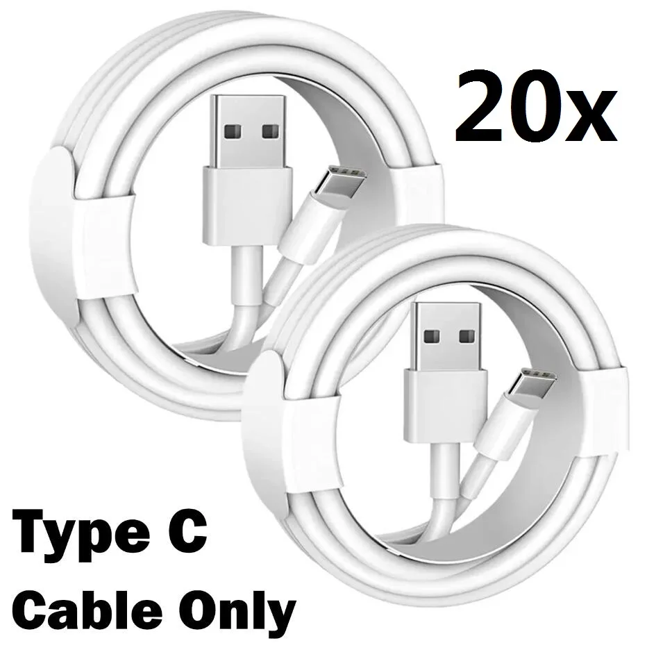 

20Pcs 1M 3ft Type C Charging Cable Usb C Cable Charger Wire for Samsung Huawei Xiaomi Usb C Type C Cable Cord