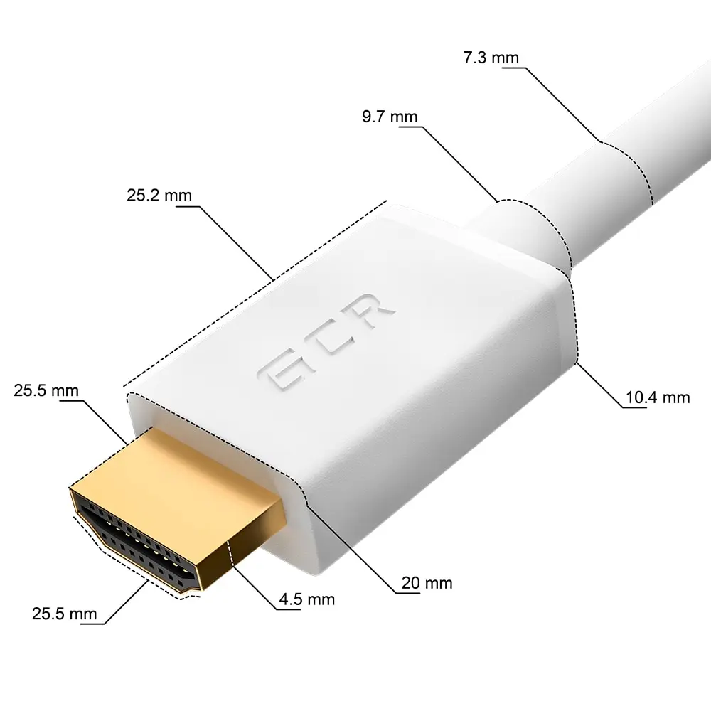GCR Кабель hdmi to для Smart TV PS Xbox Apple Ultra HD cable for Panasonic Xiaomi HP LG провод монитора шнур |